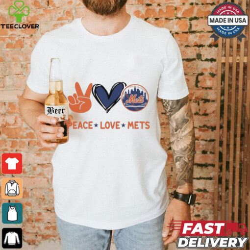 Official Peace Love New York Mets MLB 2024 Shirt
