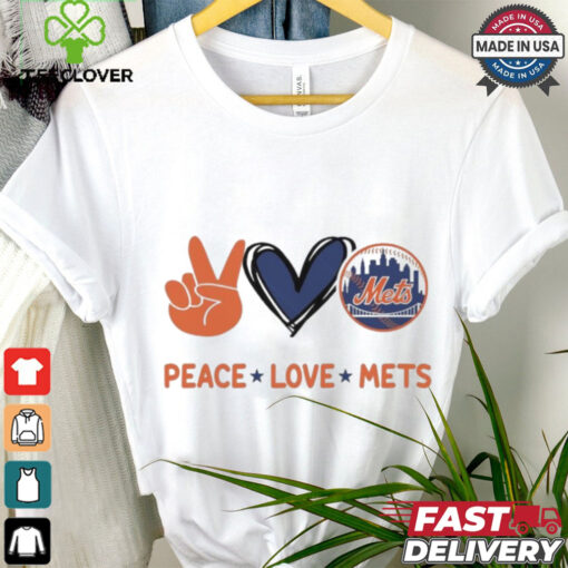 Official Peace Love New York Mets MLB 2024 Shirt