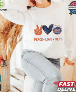 Official Peace Love New York Mets MLB 2024 Shirt