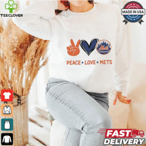 Official Peace Love New York Mets MLB 2024 Shirt