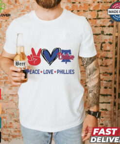 Official Peace Love Philadelphia Phillies MLB 2024 Shirt