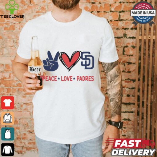 Official Peace Love San Diego Padres MLB 2024 Shirt