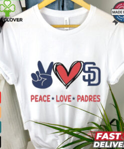 Official Peace Love San Diego Padres MLB 2024 Shirt