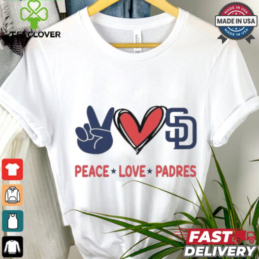 Official Peace Love San Diego Padres MLB 2024 Shirt