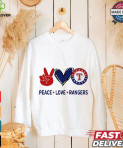 Official Peace Love Texas Rangers MLB 2024 Shirt