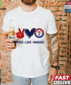 Official Peace Love Texas Rangers MLB 2024 Shirt