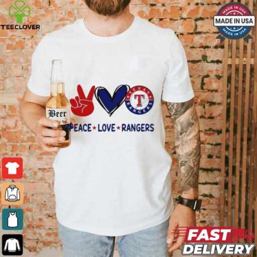 Official Peace Love Texas Rangers MLB 2024 Shirt
