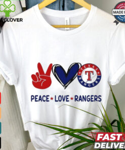 Official Peace Love Texas Rangers MLB 2024 Shirt