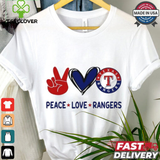 Official Peace Love Texas Rangers MLB 2024 Shirt