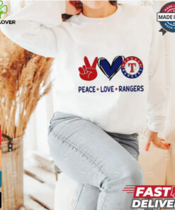 Official Peace Love Texas Rangers MLB 2024 Shirt