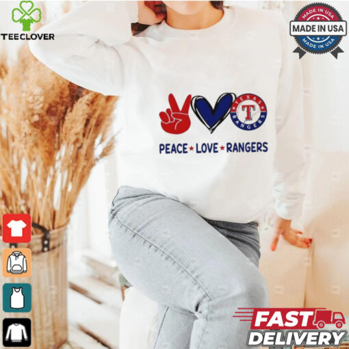 Official Peace Love Texas Rangers MLB 2024 Shirt
