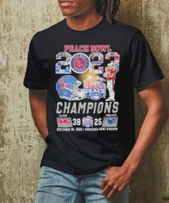 Official Peach Bowl 2023 Ole Miss Rebels Champions 38 25 Penn State Shirt