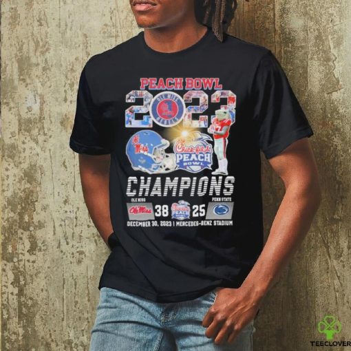 Official Peach Bowl 2023 Ole Miss Rebels Champions 38 25 Penn State Shirt