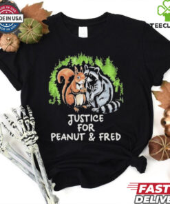 Official Peanut The Squirrel Justice For Peanut and Fred T Shirt