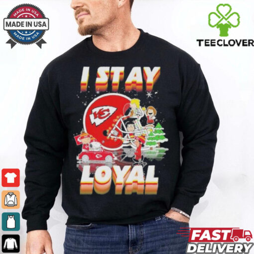 Official Peanuts And Friends I Stay Loyal Kansas City Chiefs Christmas Shirt