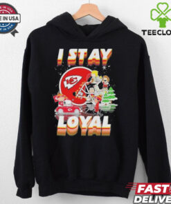 Official Peanuts And Friends I Stay Loyal Kansas City Chiefs Christmas Shirt