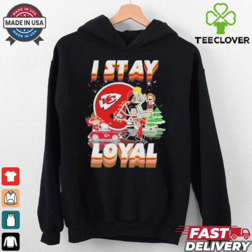 Official Peanuts And Friends I Stay Loyal Kansas City Chiefs Christmas Shirt
