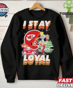 Official Peanuts And Friends I Stay Loyal Kansas City Chiefs Christmas Shirt