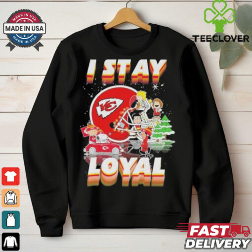 Official Peanuts And Friends I Stay Loyal Kansas City Chiefs Christmas Shirt