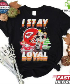 Official Peanuts And Friends I Stay Loyal Kansas City Chiefs Christmas Shirt