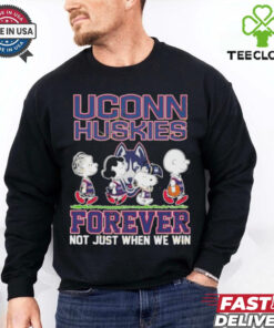 Official Peanuts Characters Abbey Road UConn Huskies Forever Not Just When We Win shirt