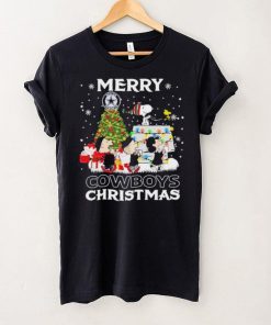 Official Peanuts Characters Merry Dallas Cowboys Christmas Shirt