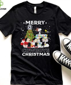 Official Peanuts Characters Merry Dallas Cowboys Christmas Shirt