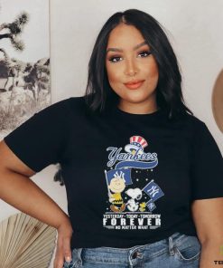 Official Peanuts Characters New York Yankees Yesterday Today Tomorrow Forever No Matter What Shirt
