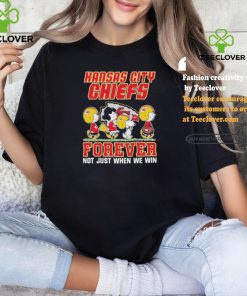 Official Peanuts Characters Walking Kansas City Chiefs Forever Not Just When We Win Shirt