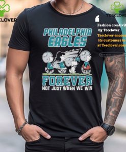 Official Peanuts Characters Walking Philadelphia Eagles Forever Not Just When We Win Shirt