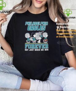 Official Peanuts Characters Walking Philadelphia Eagles Forever Not Just When We Win Shirt