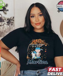 Official Peanuts Characters X Miami Marlins It’S The Most Wonderful Time Of The Year 2024 Shirt