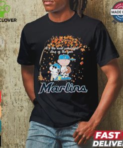 Official Peanuts Characters X Miami Marlins It’S The Most Wonderful Time Of The Year 2024 Shirt