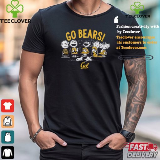 Official Peanuts Characters x California The Gang Go Bears t shirt