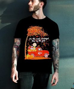 Official Peanuts Kansas City Chiefs fall it’s the most wonderful time of the year shirt