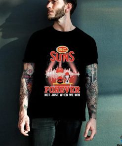 Official Peanuts Snoopy And Charlie Brown Watching Gold Coast Suns Forever Not Just When We Win Shirt