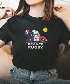 Official Peanuts Snoopy And Woodstock France Rugby On Car 2023 shirt