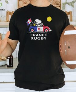 Official Peanuts Snoopy And Woodstock France Rugby On Car 2023 shirt 2 Official Peanuts Snoopy And Woodstock France Rugby On Car 2023 shirt