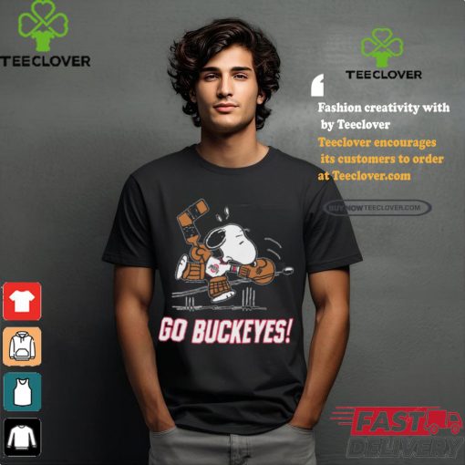 Official Peanuts x Ohio State Snoopy Goalie t shirt