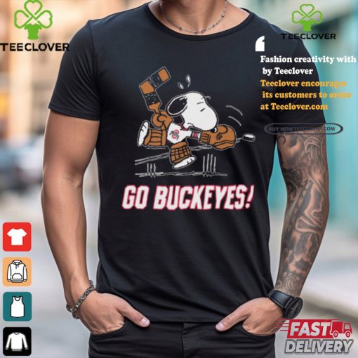 Official Peanuts x Ohio State Snoopy Goalie t shirt