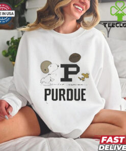 Official Peanuts x Purdue Vintage Football T shirt