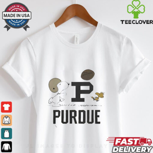 Official Peanuts x Purdue Vintage Football T shirt