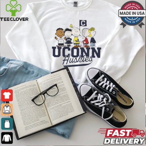 Official Peanuts x UConn Huskies The Gang t shirt