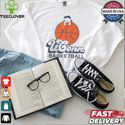 Official Peanuts x UConn Lucy Basketball t shirt