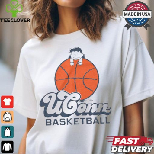 Official Peanuts x UConn Lucy Basketball t shirt