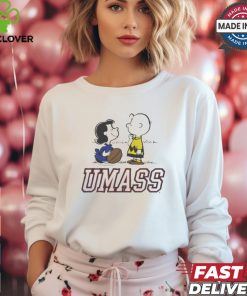 Official Peanuts x UMass Lucy Charlie Brown Football Graphic t shirt