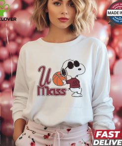 Official Peanuts x UMass Snoopy Basketball t hoodie, sweater, longsleeve, shirt v-neck, t-shirt