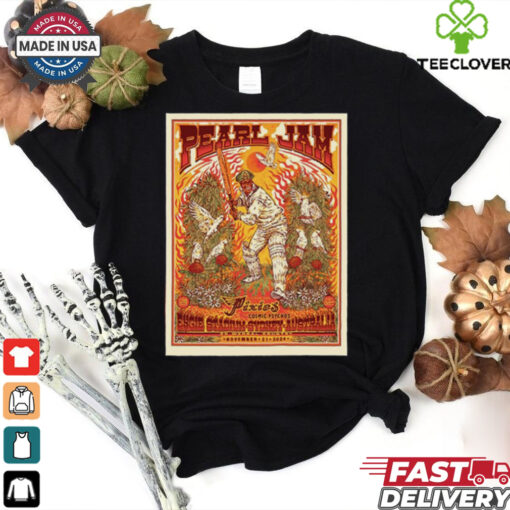 Official Pearl Jam Pixies Plus Cosmic Psychos Engie Stadium Sydney Australia On Wangal Country Nov 21st Event Poster shirt
