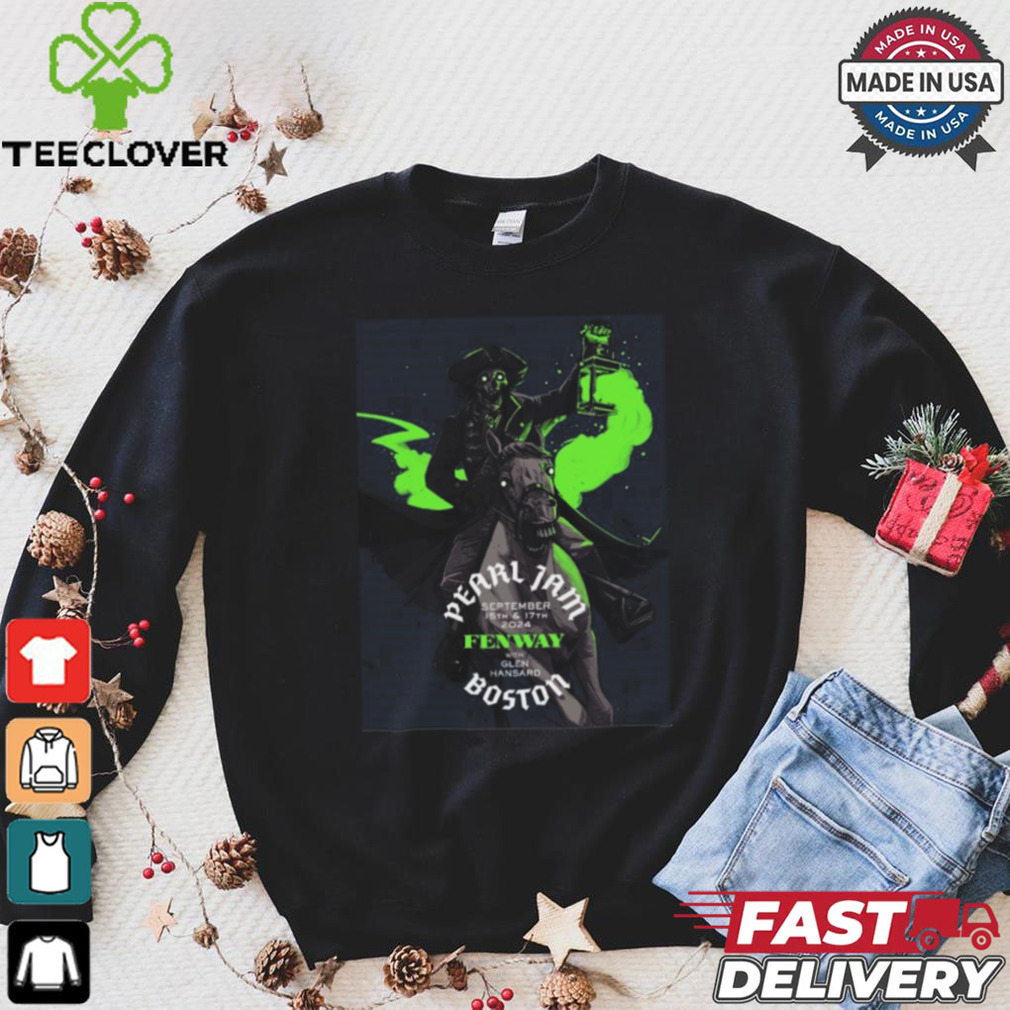 Official Pearl Jam September 15th & 17th 2024 Fenway With Glen Hansard Boston Shirt Official Pearl Jam September 15th & 17th 2024 Fenway With Glen Hansard Boston Shirt