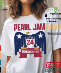 Official Pearl Jam Show In Missoula Montana At Washington Grizzly Stadium On August 22 2024 Two Sides Unisex T Shirt